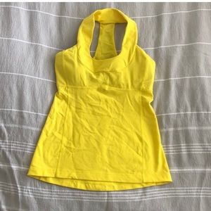 NWOT Bright yellow Lululemon tank top size 6